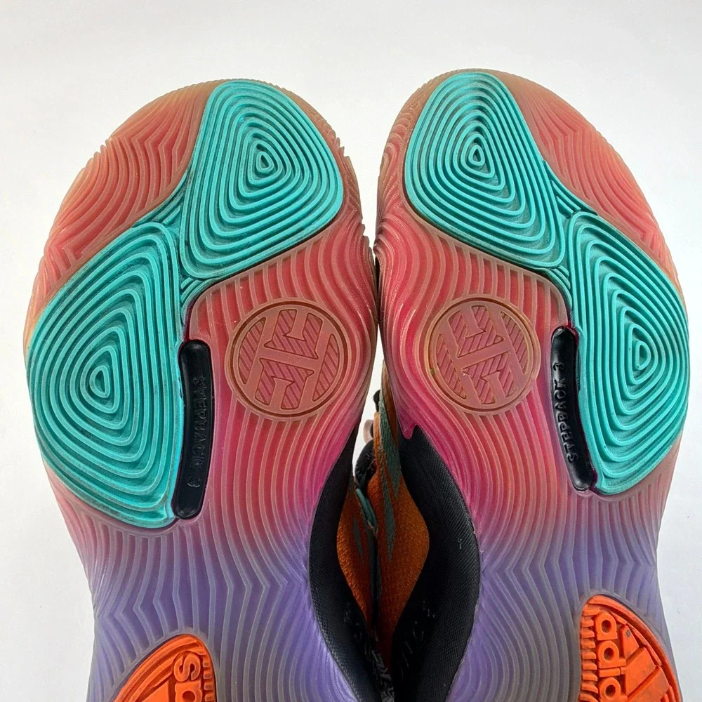Adidas Harden Stepback 3 Basketball Sneaker Mens 8 Orange 